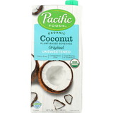 Pacific Foods Organic Original Unsweetened Coconut Milk, 32 Fluid Ounces, 12 per case