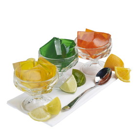 Chefs Companion Assorted Citrus 4 Lemon, 4 Lime, And 4 Orange Gelatin, 24 Ounces, 12 per case