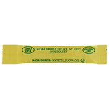 Ecostick Sucralose Sweetened Sugar, Yellow Sticks, 0.5 Gram, 2000 per case