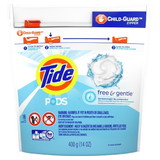Tide Free & Gentle Laundry Detergent Liquid Pod, 12 Ounces, 6 per case