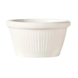 Libbey Bedrock Ovenware 2 Oz Fluted Ramekin 2.75" - Ultra Bright White, 36 Each