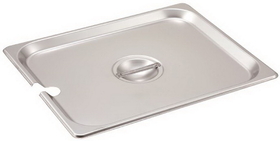 Winco Half Size Slotted Stainless Steel Steam Table Pan Cover, 1 Each, 1 per case