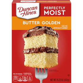 Duncan Hines Perfectly Moist Butter Golden Cake Mix 12 - 15.25 Oz Boxes