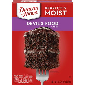 Duncan Hines Perfectly Moist Devil'S Food Cake Mix 12 - 15.25 Oz Boxes