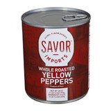 Savor Imports 620974 Peppers Yellow Roasted Whole, 28 Ounces, 12 per case