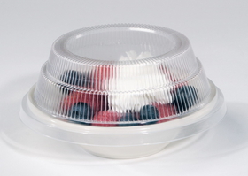 Dinex Dome Lid Disposable Clear, 5.88 Inches, 1 Per Box, 500 Per Case