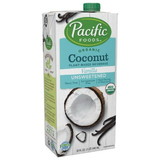 Pacific Foods Organic Unsweetened Vanilla Coconut Milk, 32 Fluid Ounces, 12 per case