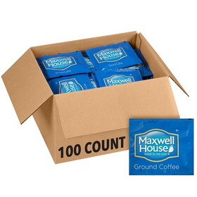 Maxwell House Filter Pack Ground Coffee, 0.7 Ounce, 100 Per Case