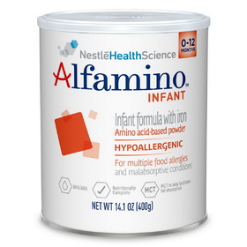 Alfamino Infant Amino Acid-Based Powder Baby Formula With Iron, 14.11 Ounces, 6 per case