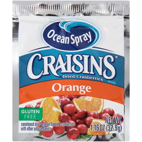 Craisins Dried Cranberries Orange Flavor, 1.16 Ounces, 200 per case