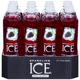 Sparkling Ice Black Raspberry Sparkling Water 17 Ounce Bottle - 12 Per Case