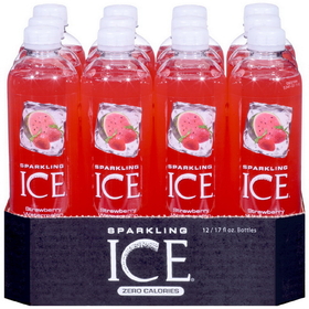 Sparkling Ice Strawberry Watermelon With Antioxidants And Vitamins Zero Sugar 17 Ounce Bottles (Pack Of 12)