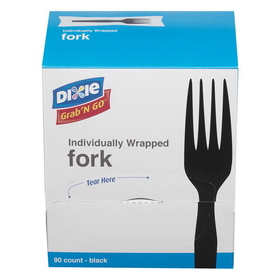 Wrapped Medium Weight Polystyrene Forks