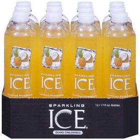 Sparkling Ice Coconut Pineapple With Antioxidants And Vitamins Zero Sugar 17 Ounce Bottles (Pack Of 12)