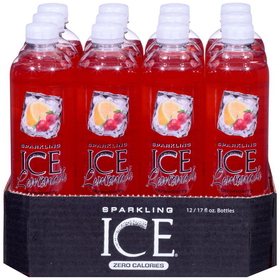 Sparkling Ice Strawberry Lemonade With Antioxidants And Vitamins Zero Sugar 17 Ounce Bottles (Pack Of 12)
