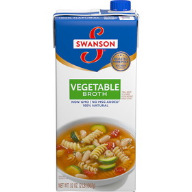 Swanson Vegetable Broth, 32 Ounces, 12 per case