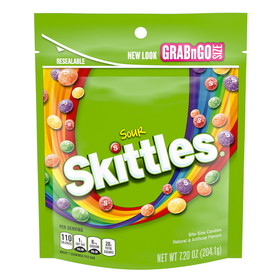 Skittles Sour 7.2Oz, 7.2 Ounces, 8 per case