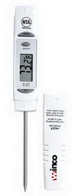 Winco 3 Inch 1.25 Lcd Digital Probe White Thermometer, 1 Each, 1 per case