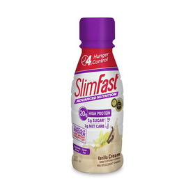 Slimfast Advanced Nutrition Ready To Drink Vanilla Cream Shake, 11 Fluid Ounces, 3 per case