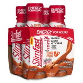 Slimfast Advanced Nutrition Ready To Drink Caramel Latte Shake, 11 Fluid Ounces, 3 per case
