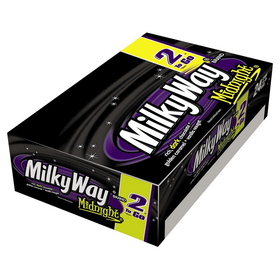 Milky Way Candy Midnight Share Pack, 2.83 Ounces, 24 per box, 6 per case