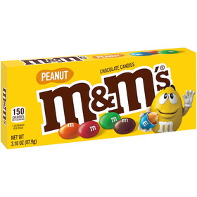 M&amp;M's Peanut Movie Box, 3.1 Ounces, 12 per case