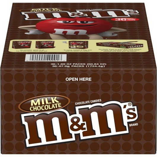  M&M'S Milk Chocolate Candy Singles Size 1.69-Ounce