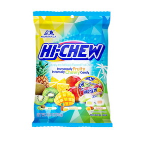 Hi-Chew Candy Tropical Mix Peg Bag, 3.53 Ounces, 12 per case