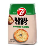 7 Days Bagel Chips Roasted Garlic, 3.17 Ounces, 12 per case