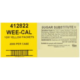 Wee-Cal Domino Yellow Packets Sugar, 1 Each, 2000 per case