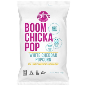 Angie's Boomchickapop White Cheddar Popcorn, 4.5 Ounces, 12 per case