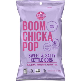 Angie's Boomchickapop Artisan Treats Sweet And Salty Kettle Corn, 2.25 Ounces, 12 per case