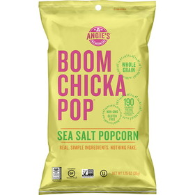 Angie's Boomchickapop Artisan Treats Sea Salt Popcorn, 1.25 Ounces, 12 per case