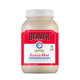 Beaver Extra Hot Horseradish 34 Ounces - 6 Per Case