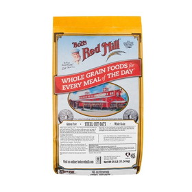 Bob's Red Mill Natural Foods Inc Gluten Free Steel Cut Oats, 25 Pounds, 1 per case