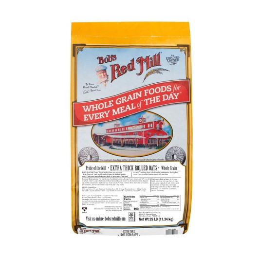 Bob s Red Mill Natural Foods Inc Extra Thick Rolled Oats 25 Pounds 1 per case Wholesale Opentip