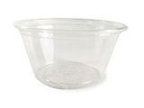 World Centric 2 Ounce Ingeo Compostable Clear Souffle Bowl Clear Flat Lid, 100 Each, 20 per case