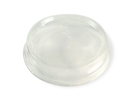 World Centric 4-9 Ounce Ingeo Compostable Clear Raised Lid, 50 Each, 40 per case