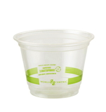 World Centric 9 Ounce Ingeo Compostable Clear Squat Cup, 50 Each, 20 per case