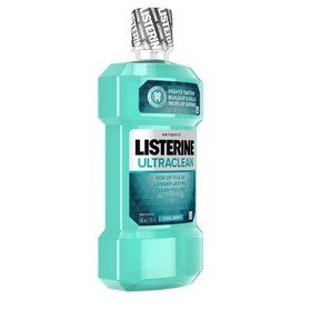 Listerine Antiseptic Ultraclean Cool Mint Mouthwash, 500 Milileter, 6 per case