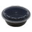 Cubeware 18 Ounce Round Container Black Base With Clear Lid, 150 Set, 1 per case, Price/Case