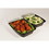 Cubeware 28 Ounce Rectangular Container Black Base With Clear Lid, 150 Set, 1 per case, Price/Case