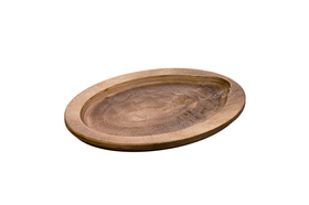 Lodge Oval Wood Walnut Stain Underliner 6 Per Case