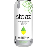Steaz Iced Tea Green Zero Half And Half, 16 Fluid Ounces, 12 per case