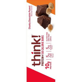 Thinkthin Chunky Chocolate Peanut Protein Bar, 1.41 Ounces, 12 per case