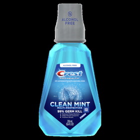 Crest Mouthwash Pro Health Clean Mint, 8.4 Fluid Ounces, 6 per case