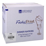 Napkin Din White/Red Dishtowel 15.5X15.5 Fashnpoint(R) 2 Ply 1/8 Fold 2 Color