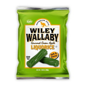 Wiley Wallaby Licorice Green Apple Case 7.05Z, 7.05 Ounces, 12 per case