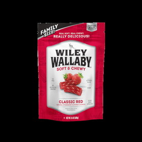 Wiley Wallaby Licorice Red 10, 24 Ounces, 10 per case