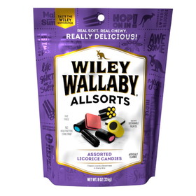 Wiley Wallaby Licorice Allsorts 10/8Oz, 8 Ounces, 10 per case